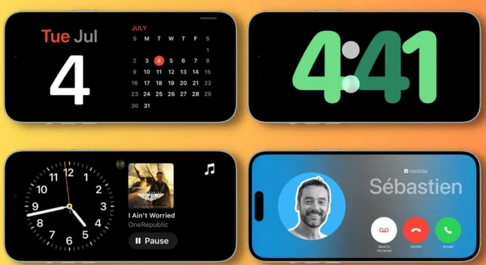 台江苹果手机维修分享iOS17横屏充电待机显示有什么好处 