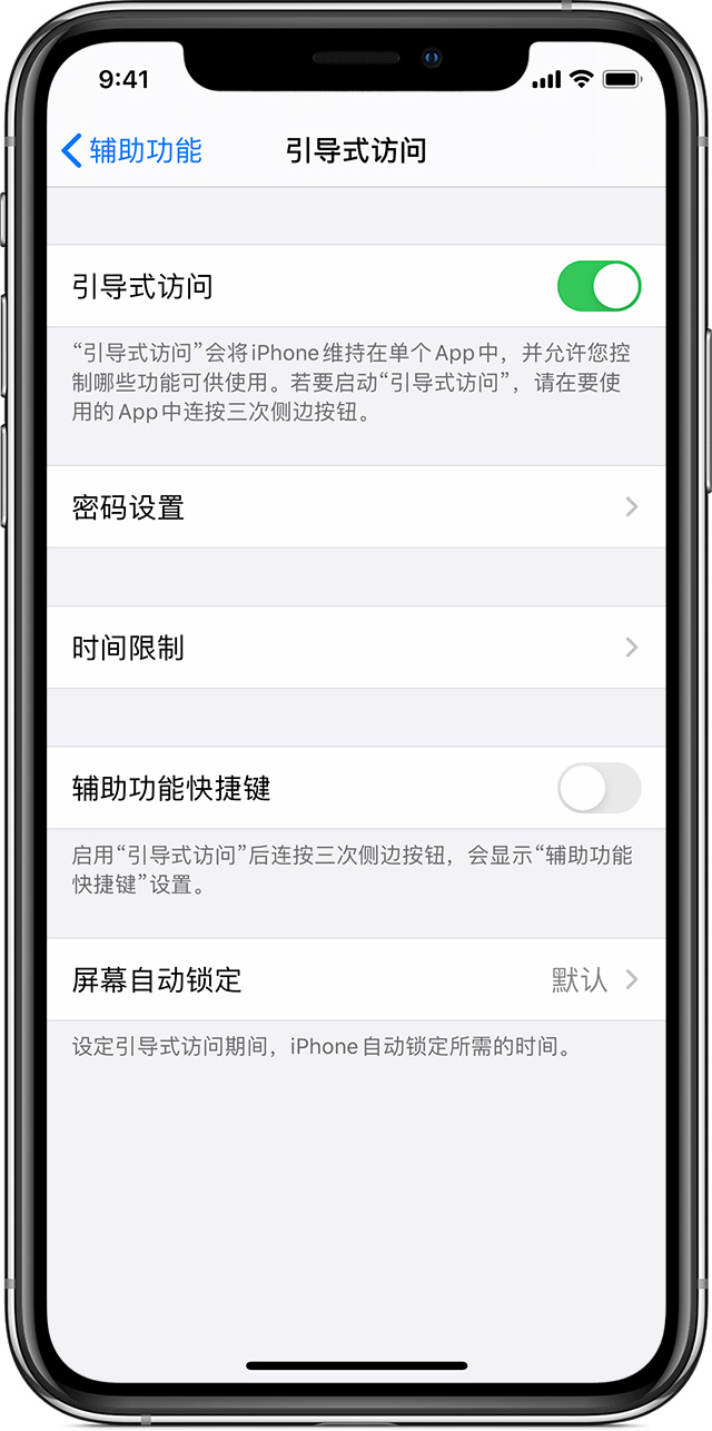 台江苹果手机维修分享如何在 iPhone 上退出引导式访问 