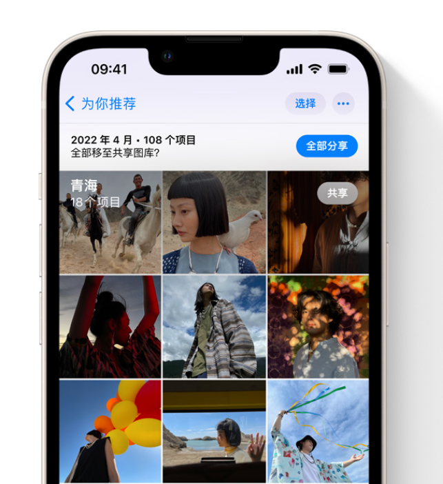 台江苹果维修网点分享在 iPhone 上使用共享图库 