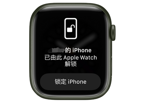 台江苹果手机维修分享用 AppleWatch 解锁配备面容 ID 的 iPhone方法 