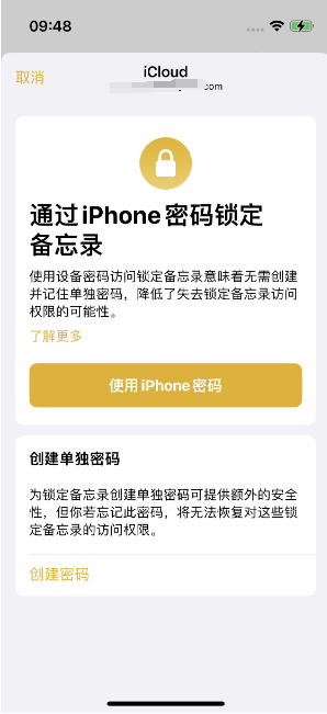 台江苹果14维修店分享iPhone 14备忘录加密方法教程 