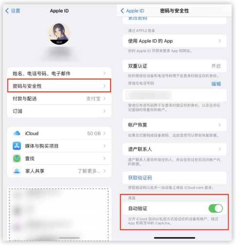 台江苹果手机维修分享iOS 16 自动验证功能开启方法 