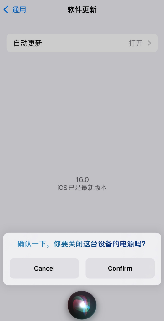台江苹果手机维修分享iOS 16 新功能：呼叫 Siri 即可让 iPhone 关机 